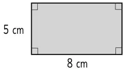 Trapecio gris con bases 8 cm y 10 cm y altura 5 cm.