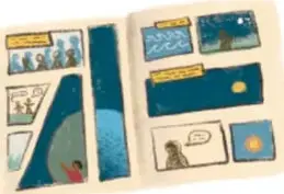 Libro o cuaderno pequeño cerrado con la leyenda 'Planeta Tierra'.