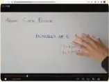 Recuadro de competencia matemática con propiedades del MCD.