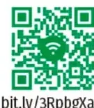 Código QR verde con enlace bit.ly/3RpbgXa junto a la lista de contenidos a investigar.
