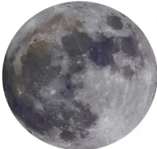 Fotografía de la Luna, satélite natural de la Tierra, mostrando su superficie con cráteres.