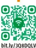 Icono logotipal de la colección (figura geométrica verde y naranja).