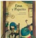 Portada del libro "Ema y el pajarito" con ilustración de una niña y un pájaro.
