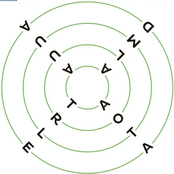Cuadrícula con diagonales marcadas que sirve de guía para identificar las diagonales a 45°.