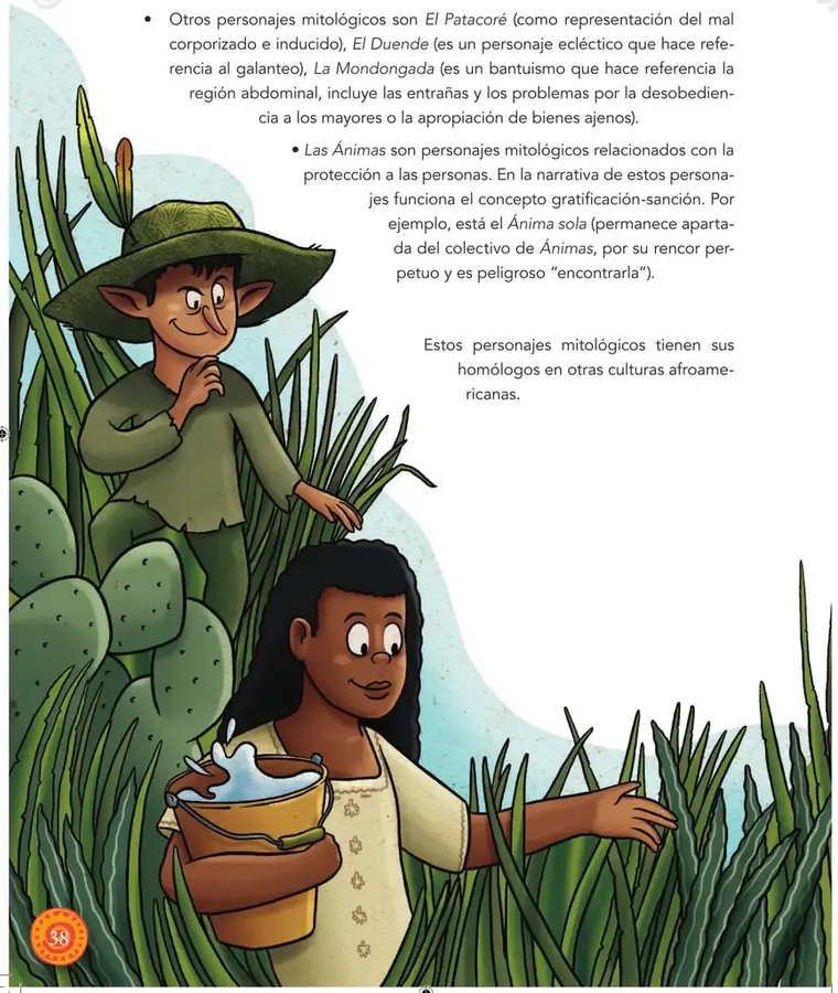 Ilustración alusiva al Ánima Sola u otros personajes mitológicos.