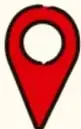 Icono de un marcador de mapa rojo.