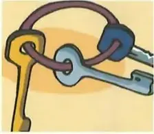 Cuatro objetos ilustrados: una herramienta, un teléfono, artículos de limpieza y una esponja.