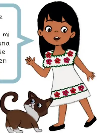 Franja vertical con motivos gráficos circulares de colores