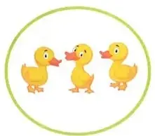 Se muestra el número 4, un conjunto con cuatro cerditos, cuatro dedos, un dado con cuatro puntos y la palabra cuatro.