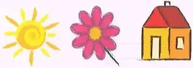 Cuatro filas de secuencias con pelotas, flores, mariposas y helados; cada fila tiene opciones para escoger el elemento siguiente.