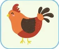 Cuadrícula de 8 imágenes de animales (pájaro, hámster, perro, conejo, gato, pez, gallina, cuy) sobre fondos coloridos.