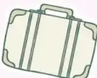 Ilustración de una maleta de viaje, relacionada con la idea de emprender un camino o preparar una presentación.