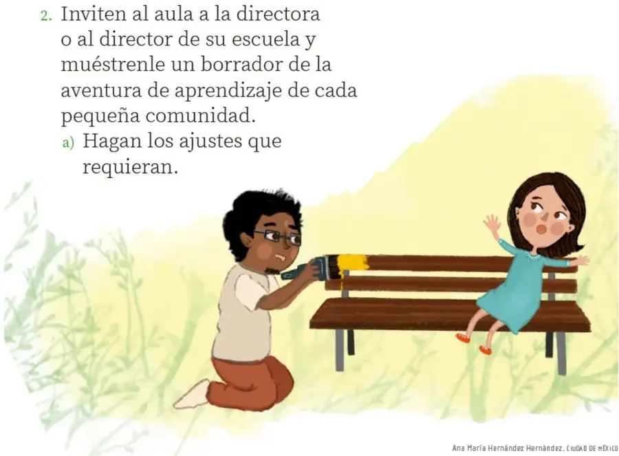 Figura 1 de Proyectos Comunitarios. Libro de Educación Primaria Grado 2° Ciclo Escolar 2025 - 2026