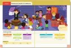 Miniatura de una página de entrada de bloque con una situación comunicativa gráfica.
