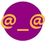 Tres emoticones acoloridos que requieren girar la cabeza: feliz, llorar de risa y Santa Claus