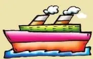 Ilustración de un barco sobre el mar, relacionada con la ubicación geográfica.