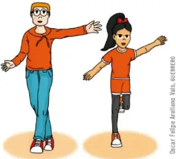 Columna de pequeños iconos de colores con motivos de juego y movimiento.