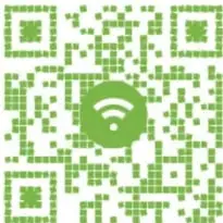 Código QR verde con símbolo de wifi para escuchar la historia.