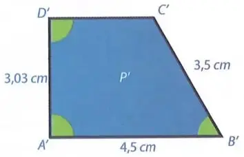 Dos cuadriláteros con vértices correspondientes A, B, C, D y M, N, O, P, usados para explicar la congruencia.