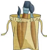 Dos íconos: un grupo de sillas azules (4) y un grupo de sillas rojas (3), que indican el destino de cada color de silla.