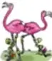 Ilustración de un flamenco rosado con patas largas.