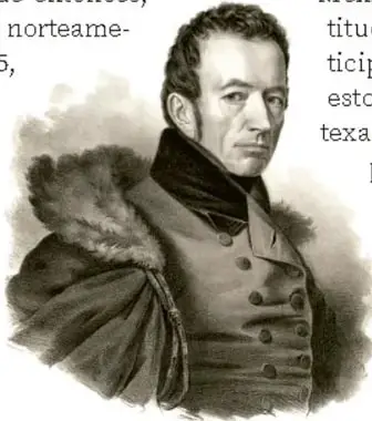 Retrato de Joel R. Poinsett, hombre de mediana edad con abrigo oscuro y cuello de piel.