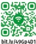 Recuadro con instrucción para observar el video "Esplendor del mundo antiguo mediterráneo y los principios y valores democráticos", incluye un código QR y el enlace bit.ly/49Gp4D1.