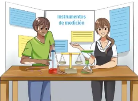Cuadro titulado 'Medidas de tendencia central' con tres recuadros: Moda 35°, Mediana 35° y Media 38.2°, obtenidos de los datos 35°, 35°, 45°, 41°, 35°.