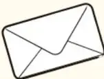 Ilustración de un sobre de carta abierto.