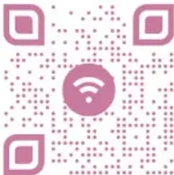 Código QR morado con ícono de wifi y el enlace https://qr.page/g/1EFgxZssgX2 para ver el cortometraje.