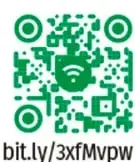 Código QR verde con enlace bit.ly/3xfMvpw a fuentes sobre relato oral, identidad cultural y características de un fanzine.