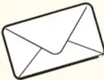 Ilustración de un sobre de carta cerrado con líneas de movimiento.