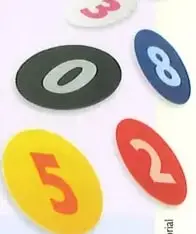 Ejemplo de dos semirrectas numéricas para realizar un juego colaborativo con fichas.