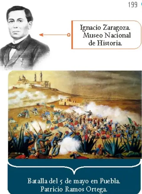 Pintura de la Batalla del 5 de mayo en Puebla, de Patricio Ramos Ortega.