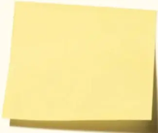 Nota adhesiva amarilla sobre fondo crema, usada como elemento decorativo del proyecto.