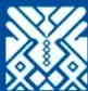 Ícono geométrico azul de estilo prehispánico junto a un recuadro azul con texto sobre producción individual vs. industrial.