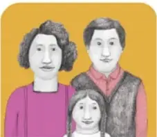 Dos adultos jóvenes, sobre fondo rosa.