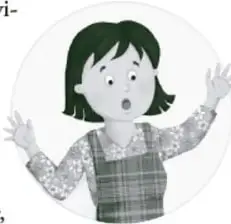 Ilustración de una niña con los brazos abiertos y expresión de sorpresa o entusiasmo.