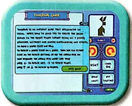 Personaje tecnológico que invita a ingresar a un enlace web para realizar el juego.