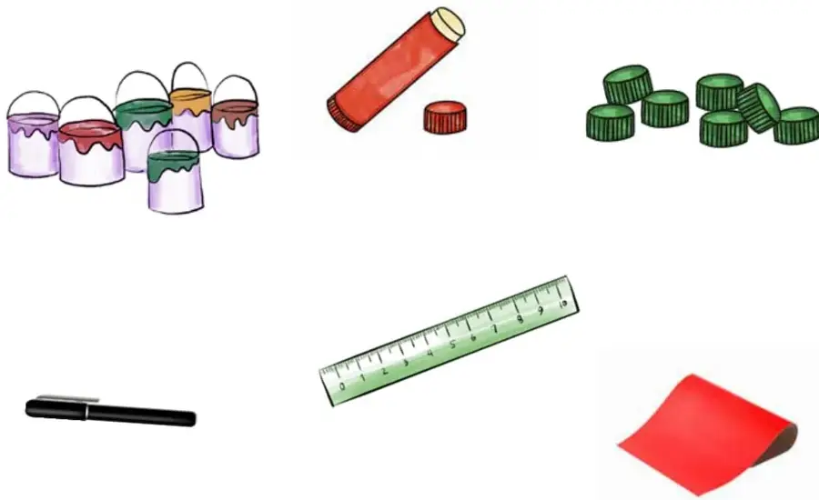 Grupo de envases de yogur de colores con restos de contenido.