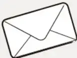 Sobre o carta cerrado con líneas de movimiento