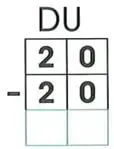 Barras rojas de material base diez y una semirrecta numérica para representar $80-30$.