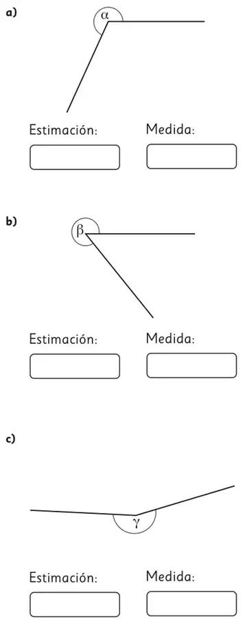Ángulo $\alpha$ obtuso con vértice y dos rayos, uno horizontal y otro inclinado hacia abajo.