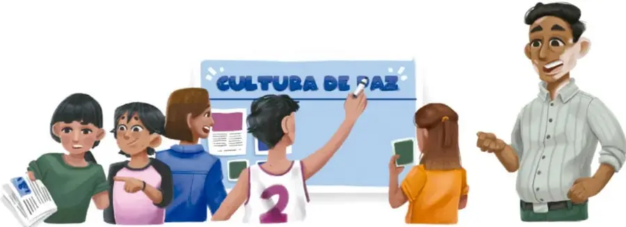 Código QR verde que enlaza a bit.ly/4435LT6 sobre cómo elaborar un periódico mural.