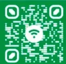 Código QR verde con ícono Wi-Fi junto al enlace bit.ly/4435LT6.