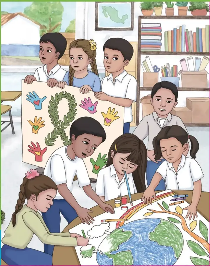 Figura 1 de Proyectos de Aula. Libro de Educación Primaria Grado 1° Ciclo Escolar 2025 - 2026