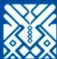 Icono geométrico blanco sobre cuadro azul, posiblemente del sistema educativo.