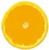 Rodaja de naranja.
