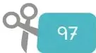 Tijeras con número 97 que indican el anexo recortable.