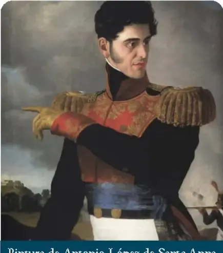 Pintura de la Acción militar en Pueblo Viejo (1829), Museo Nacional de Historia; muestra una batalla con soldados y un jinete.